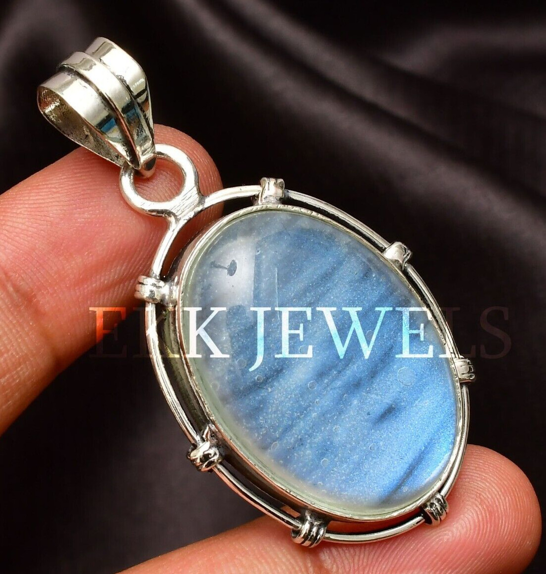 Rainbow Moonstone Gemstone 925 Sterling Silver Handmade Jewelry Pendant 2.10″