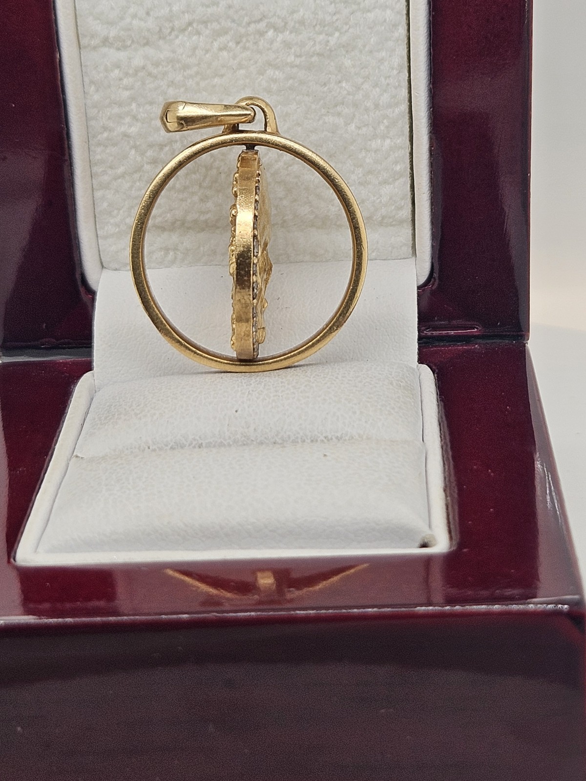 David Yurman 18k Yellow Gold Life & Death Duality Amulet Diamonds