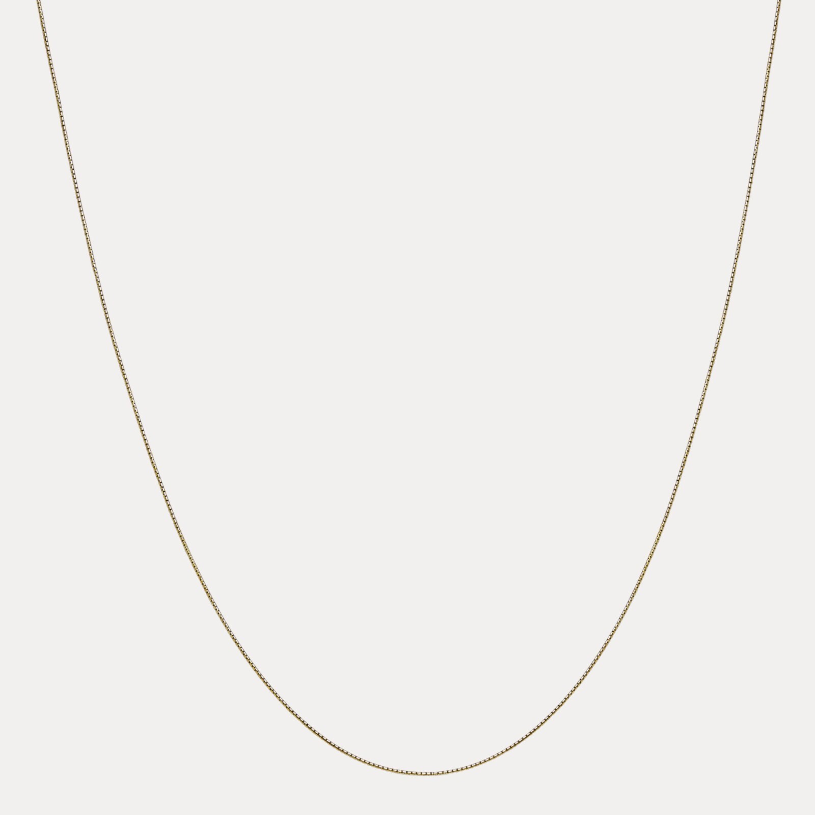 1mm round Box Chain Necklace – Solid 925 Sterling Silver Or 14k Gold Vermeil