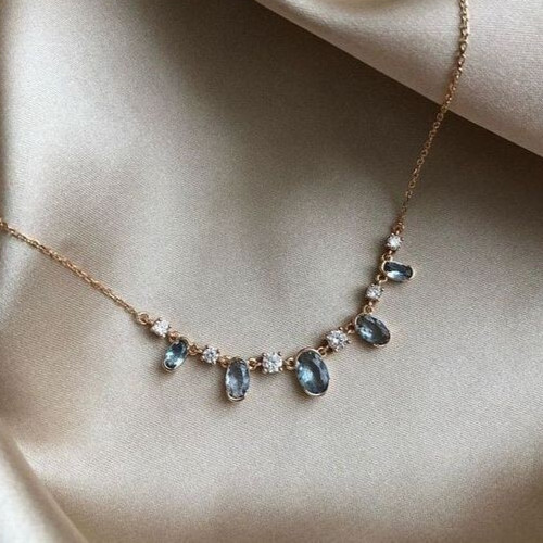6CT Lab Created Diamond Mixed Cut Tennis Necklace, Luxury Jewelry Gift for Women