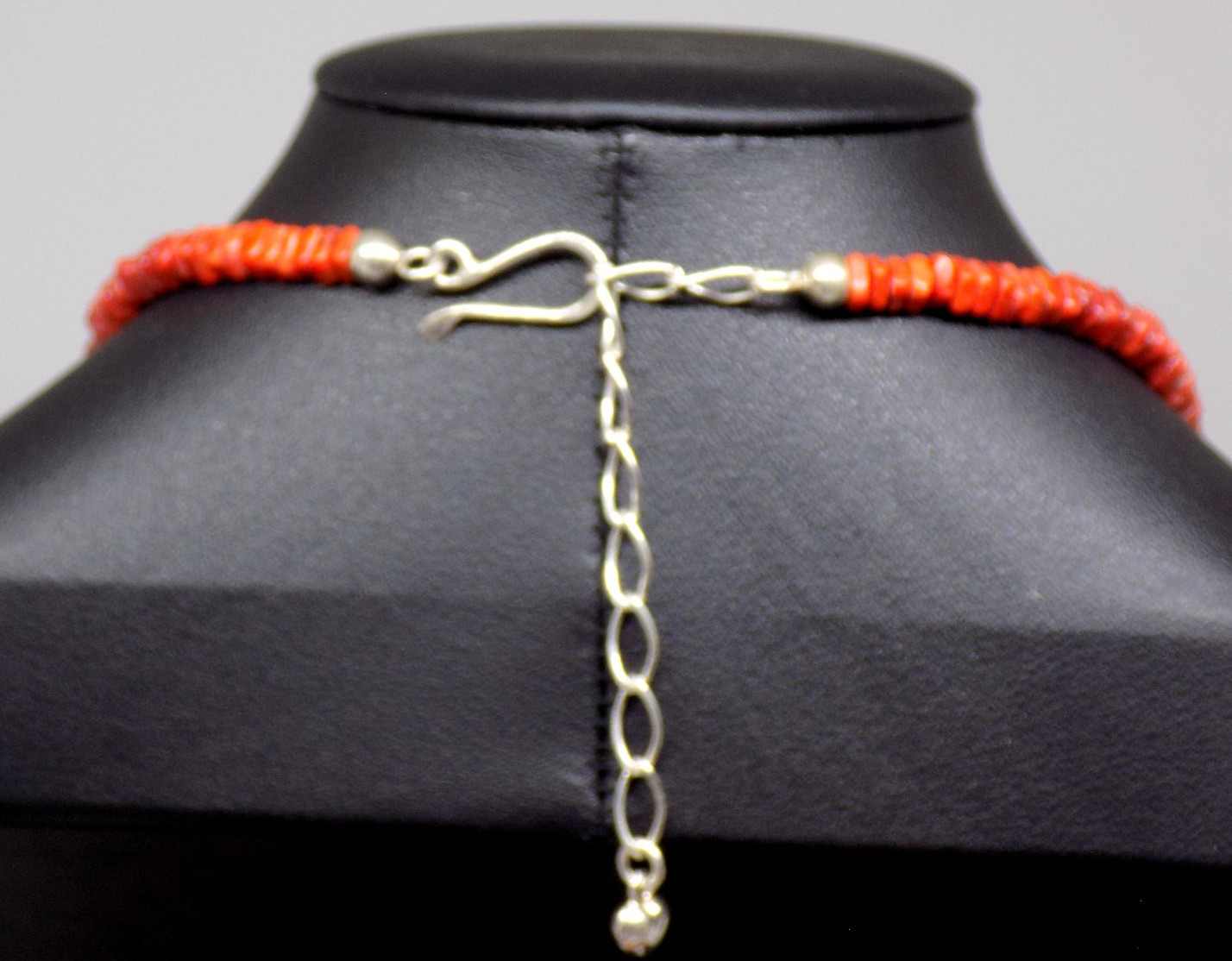 DTR Mine Finds By Jay King Coral Square Graduated Sterling Silver 925 Necklace.