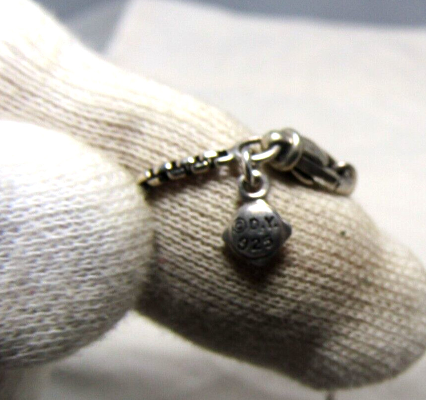 David Yurman Sterling Silver Black Onyx & Diamond Chatelaine Pendant Necklace