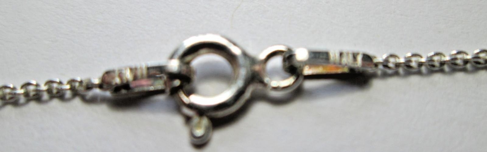 Sterling Silver Chain Necklace 10″ drop .925 made in Italy no chinks ~2 grams