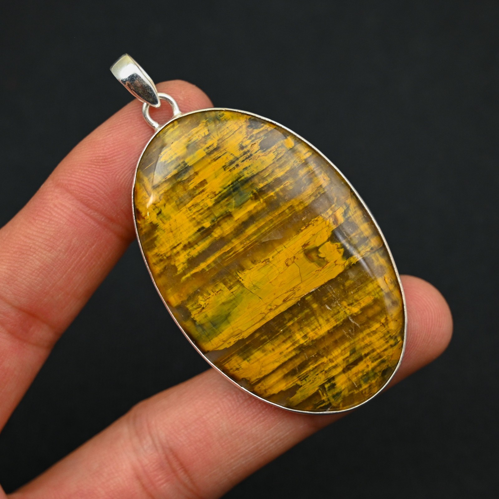 Neelite Gemstone 925 Sterling Silver Handmade Pendant Jewelry Gift For Wife
