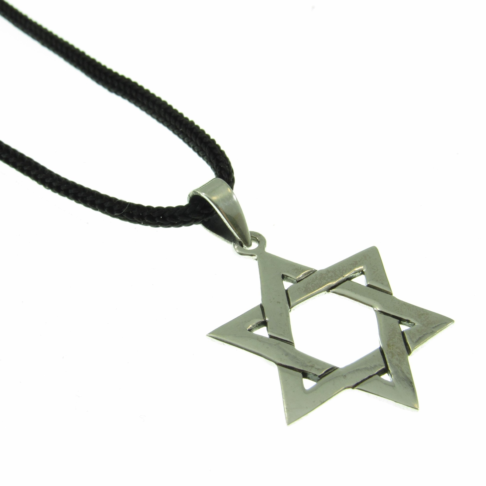 Jewish Star Necklace for Men – Solid 925 Sterling Silver Star of David Pendant
