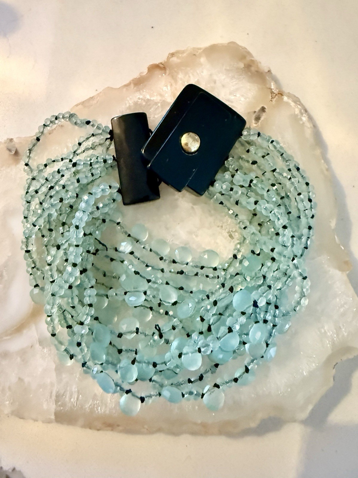 EvaNueva Fine Italian Handcrafted Jewelry Strand Necklace &Bracelet
