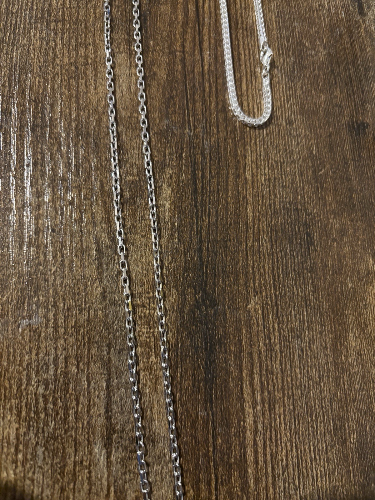 925 Franco Sterling Silver 8 in 2.7mm and 956 Sterling Silver Chain 24 in 2.5mm