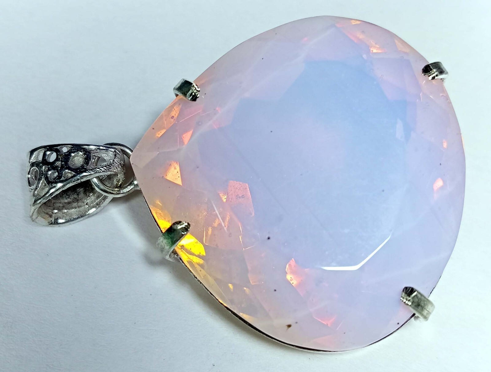 Pendant Pink Opal Pear Cut 125.55 Ct Natural Gemstone Locket EGL Certified PD063