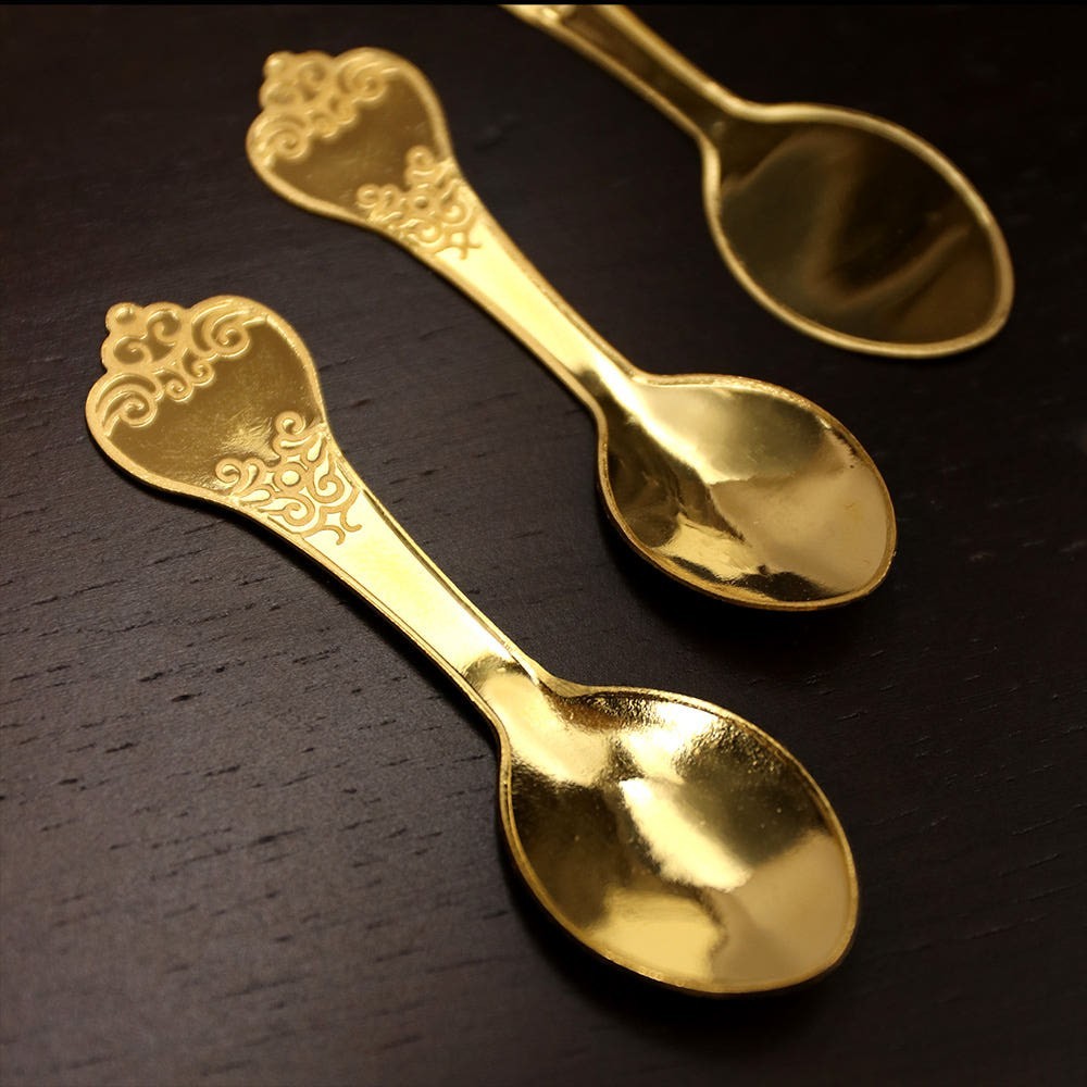 24K Gold Baby Spoon 3.75g | 99.99% Gold 1 don | Korean Doljanchi First Birthday