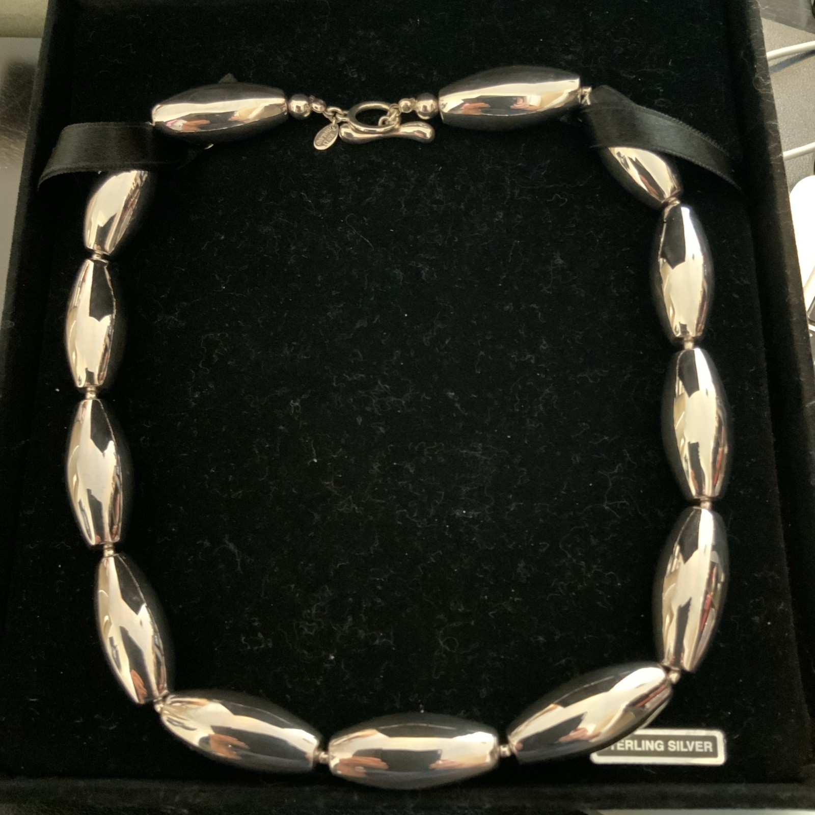 Sterling Silver Necklace,Marked 925 Lt Thailand,QVC Purchase, 20” Inc. Clasp