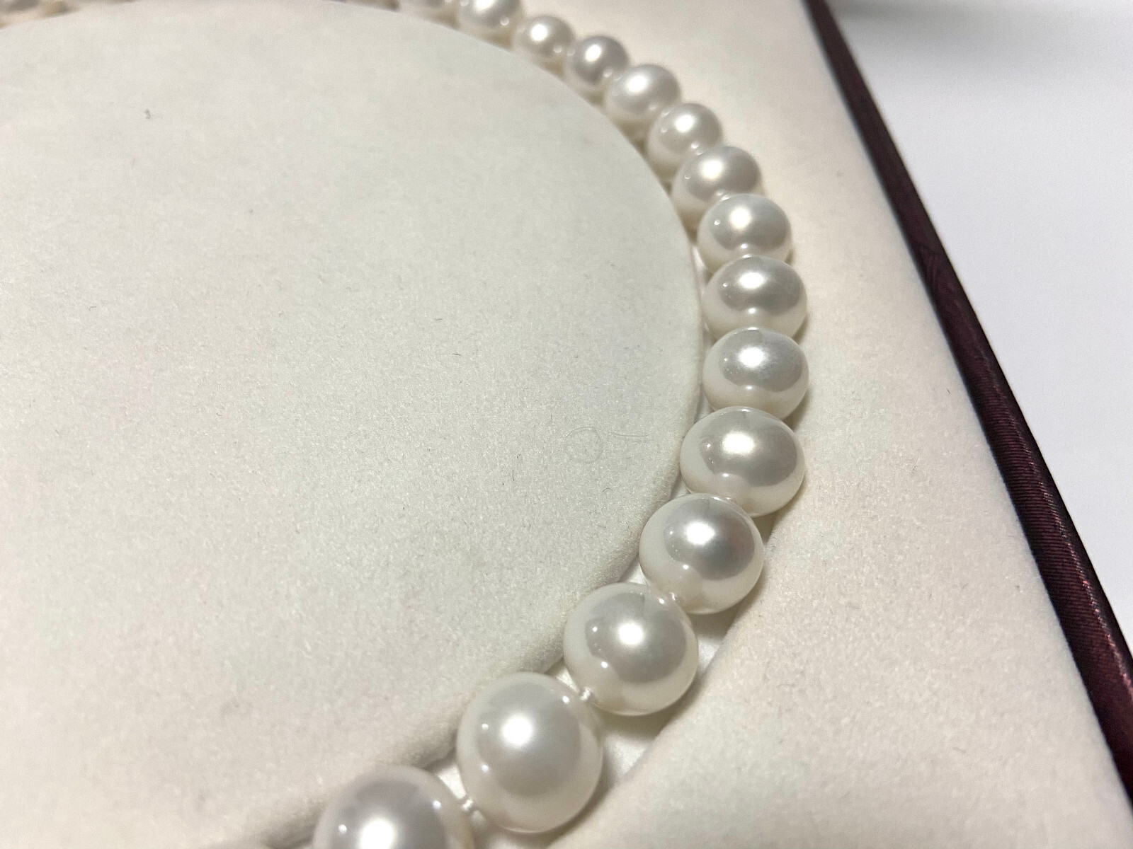 HUGE 17″12-13mm natural south sea genuine white round pearl necklace 3308AAA