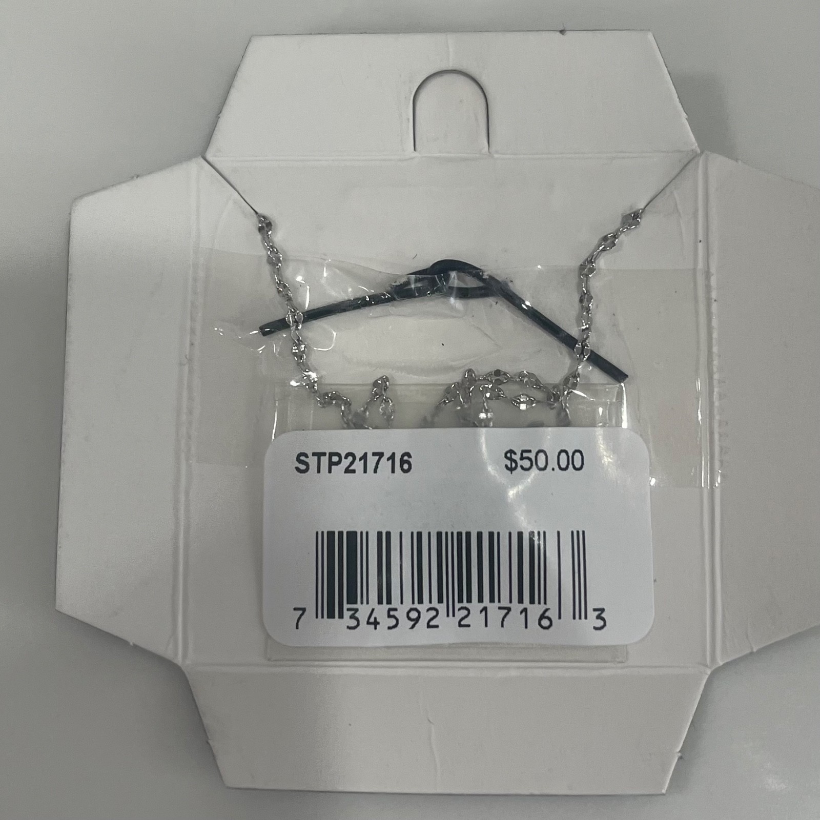 Sterling Silver Lab Created Sapphire Angel w/18 inches chain Macy’s