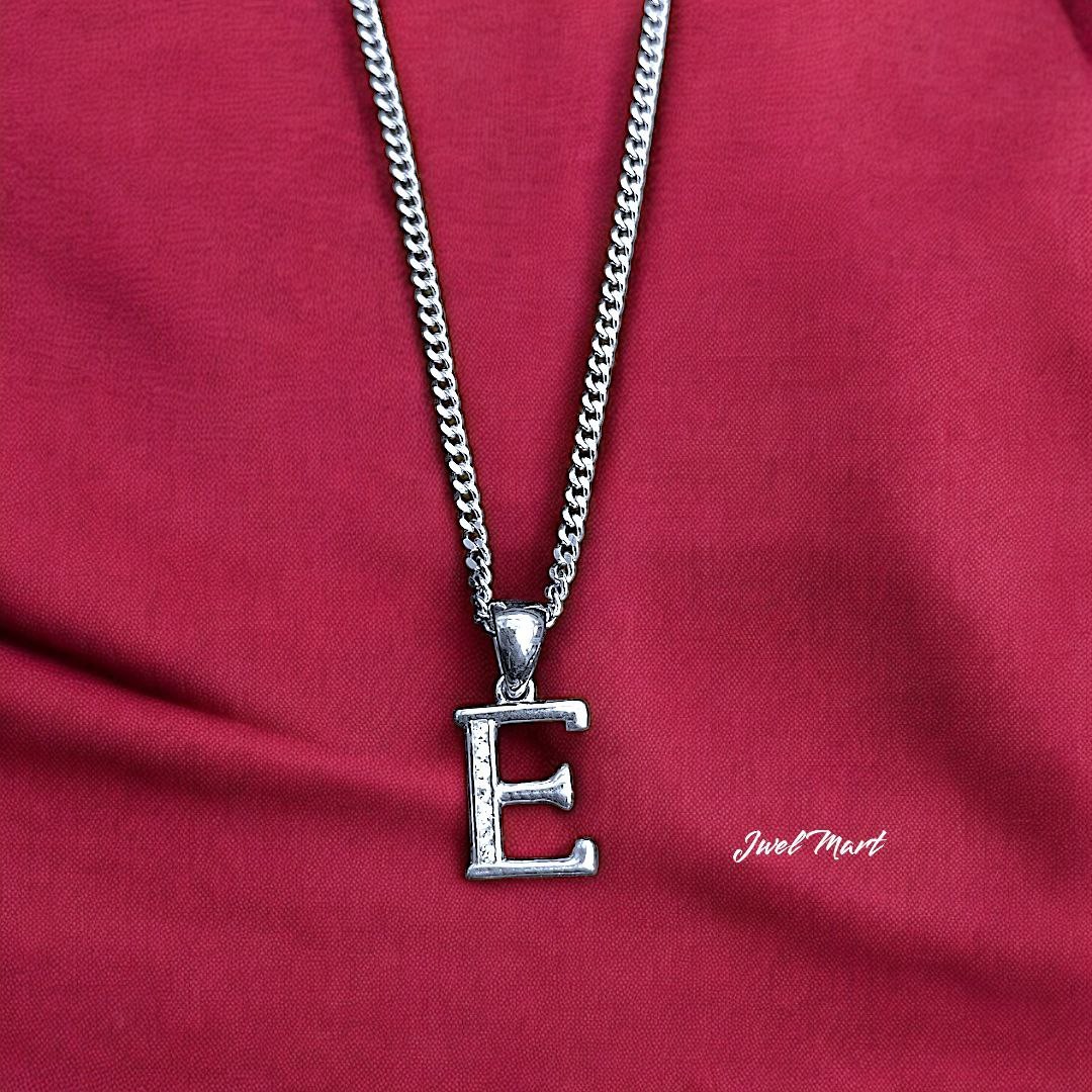 925 Silver A-Z Initial Necklace | Alphabet Pendant Chain | Gift for Him Her