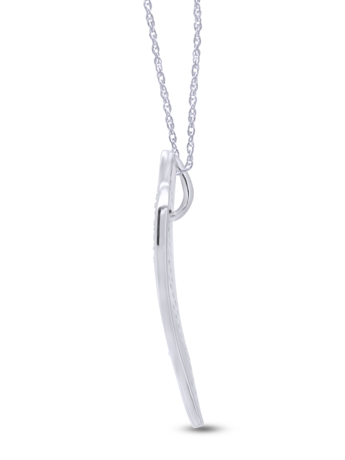 1/3ct White & Black Real Diamond Angel Wing Pendant Necklace 14K Gold, 18″ Chain