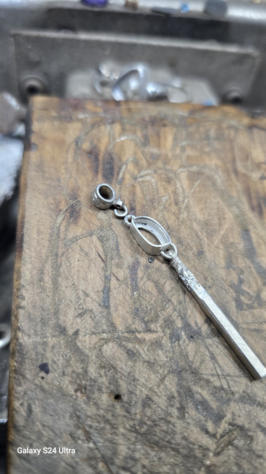 Australian Made Memento Mori Burnt Match Opal Pendant Handcrafted One Off A Kind