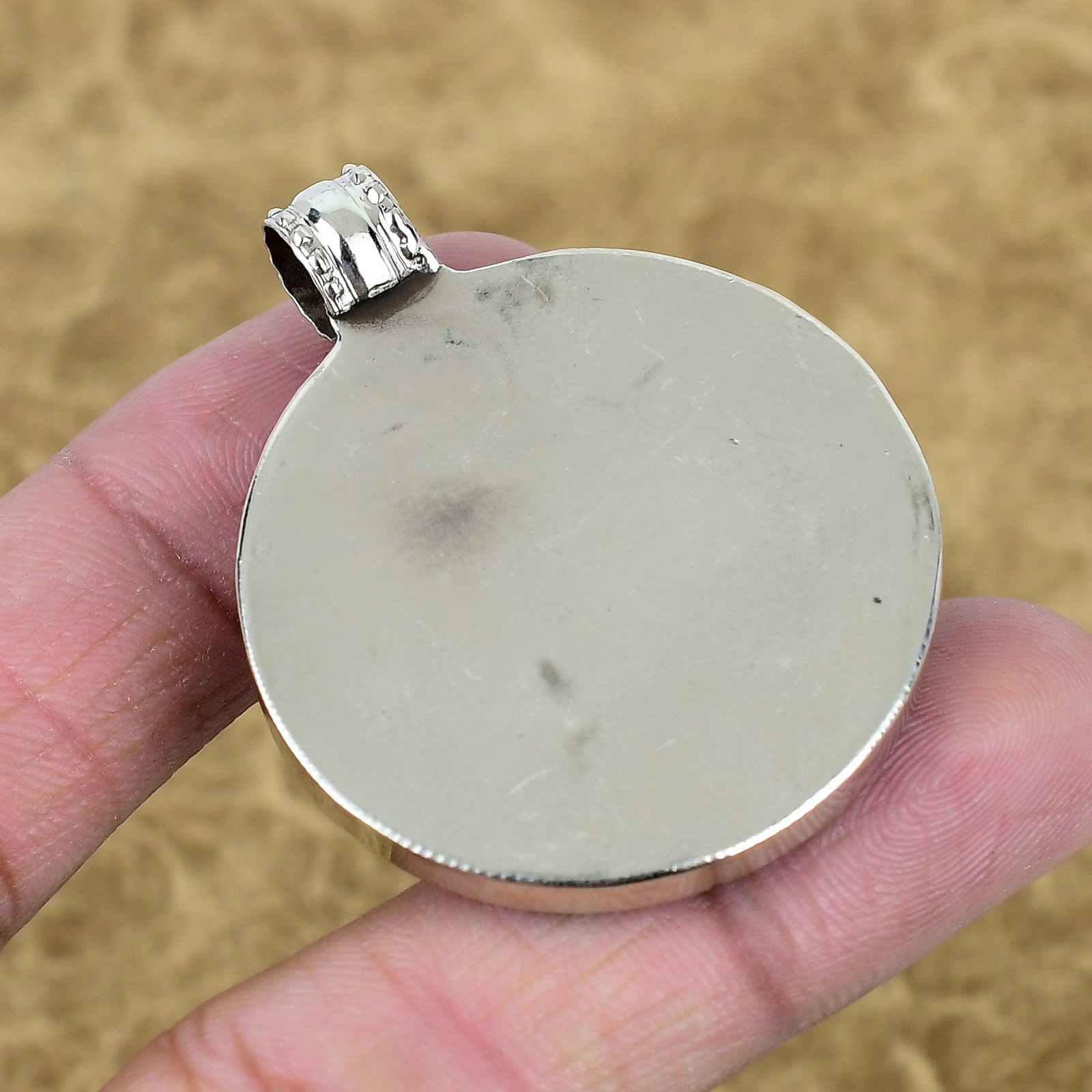 Yellow & Red Coral Pendant 925 Sterling Silver Tibetan Handmade Jewelry SC 2509