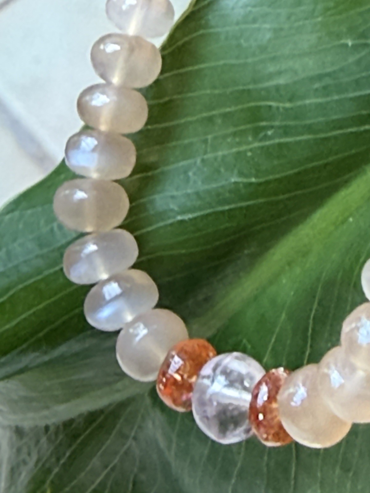 19.5” Sun Peach GEMISPHERE Necklace