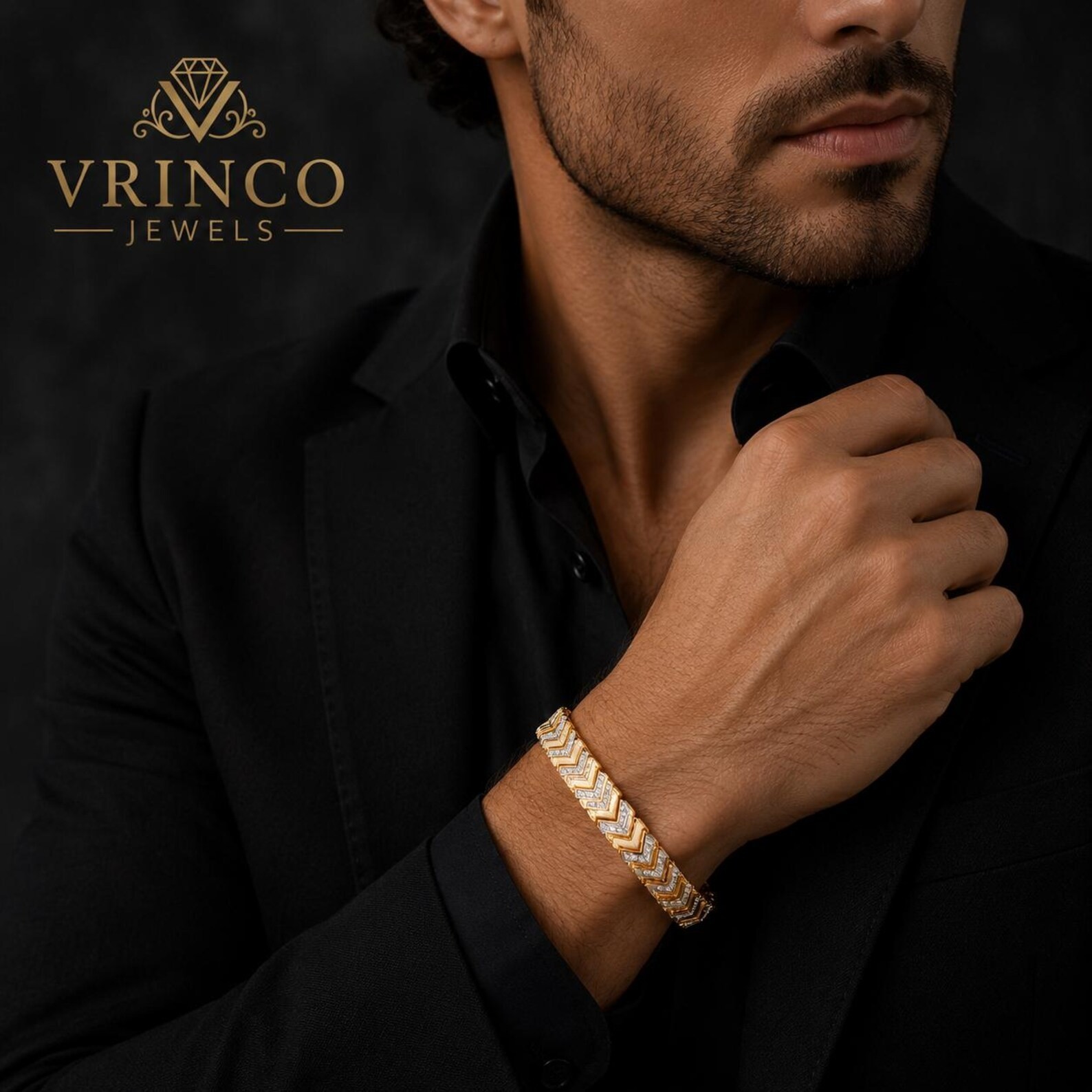 Huxley 18KT Gold Lab Grown Diamond Bracelet Unisex Luxury Fine Jewelry Gift