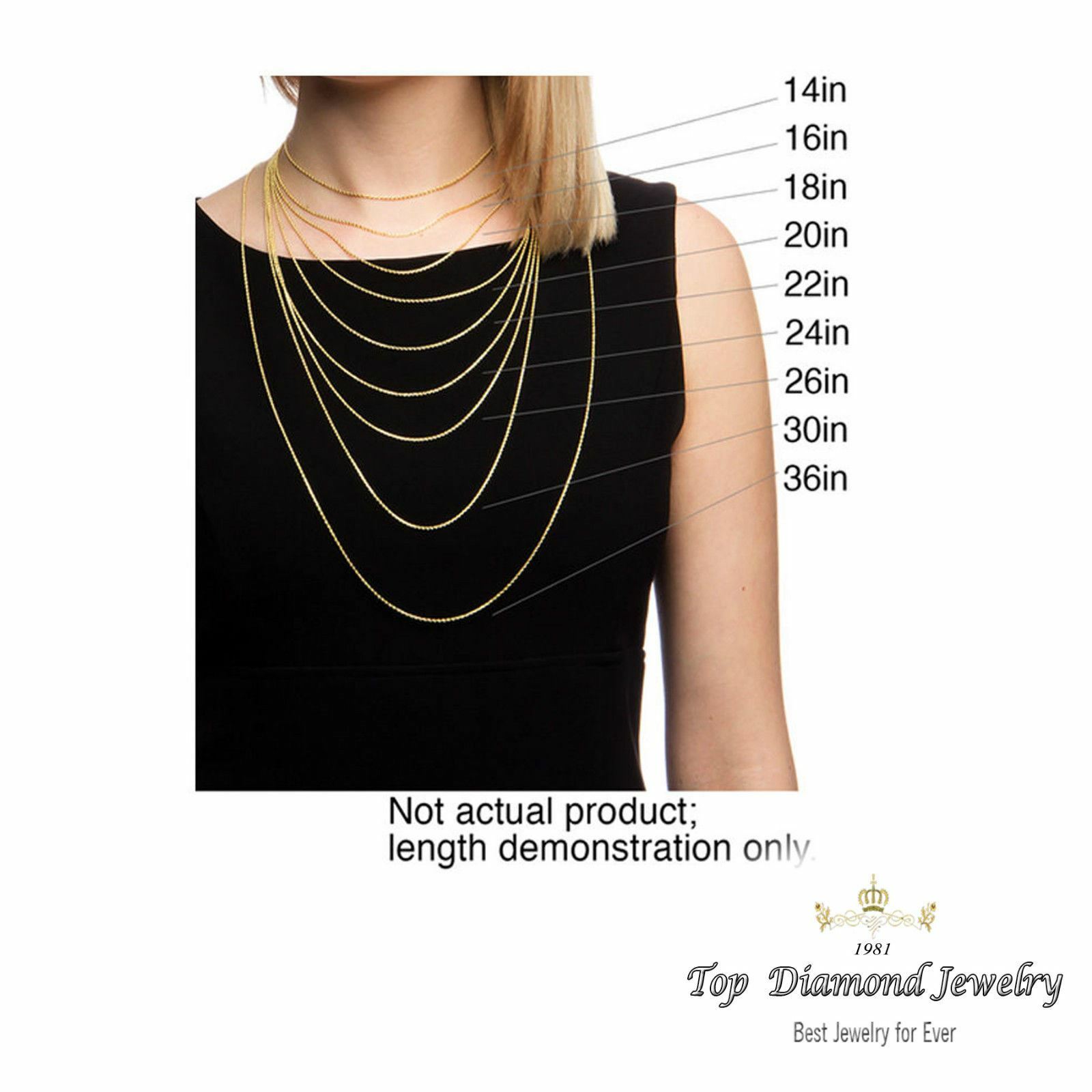 Real 14k Yellow Gold Necklace Gold Box 14kt Chain 16 18 20 22 Genuine Gold-0.6MM
