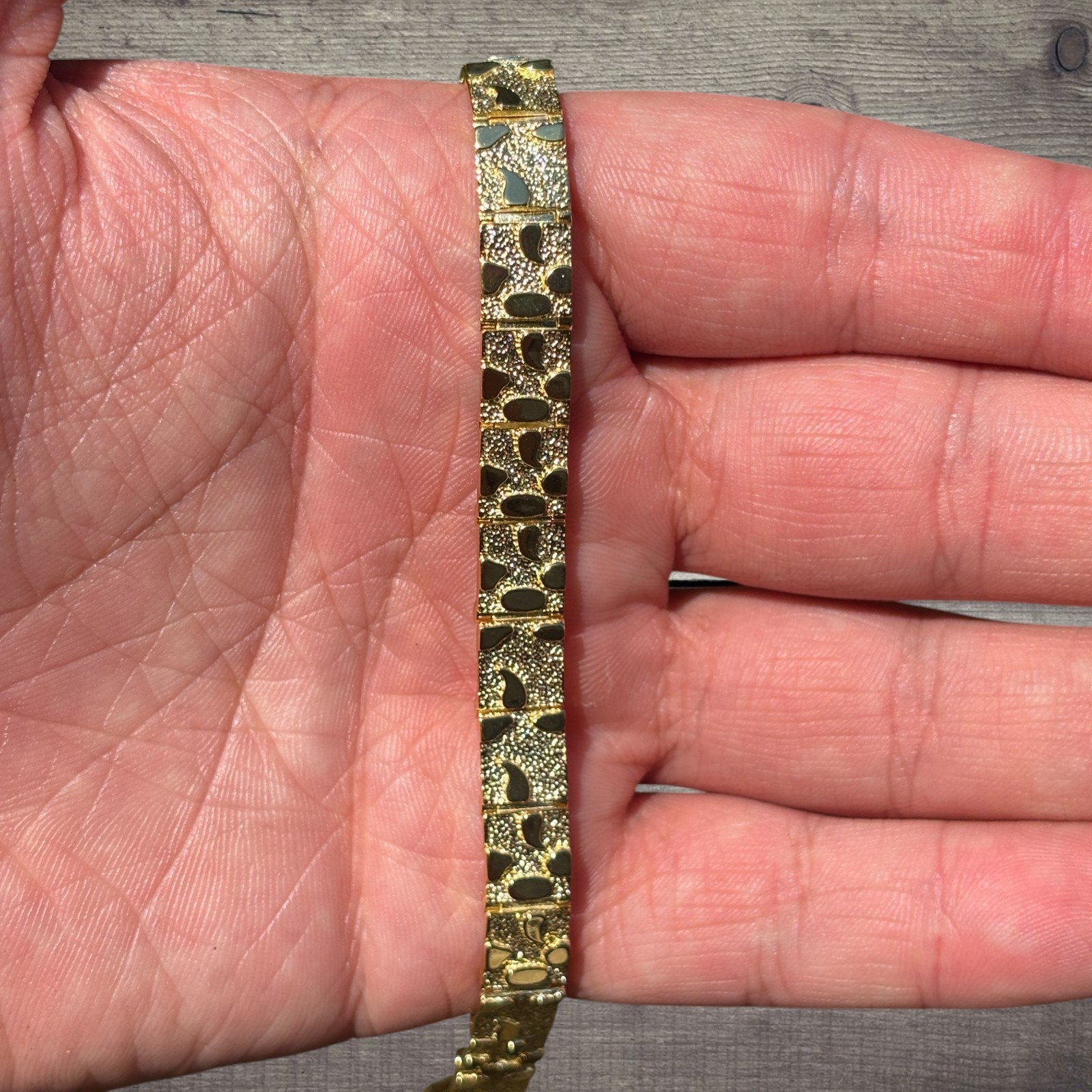 8mm Custom Nugget Bracelet – Real Solid 925 Sterling Silver Or 14k Gold Vermeil