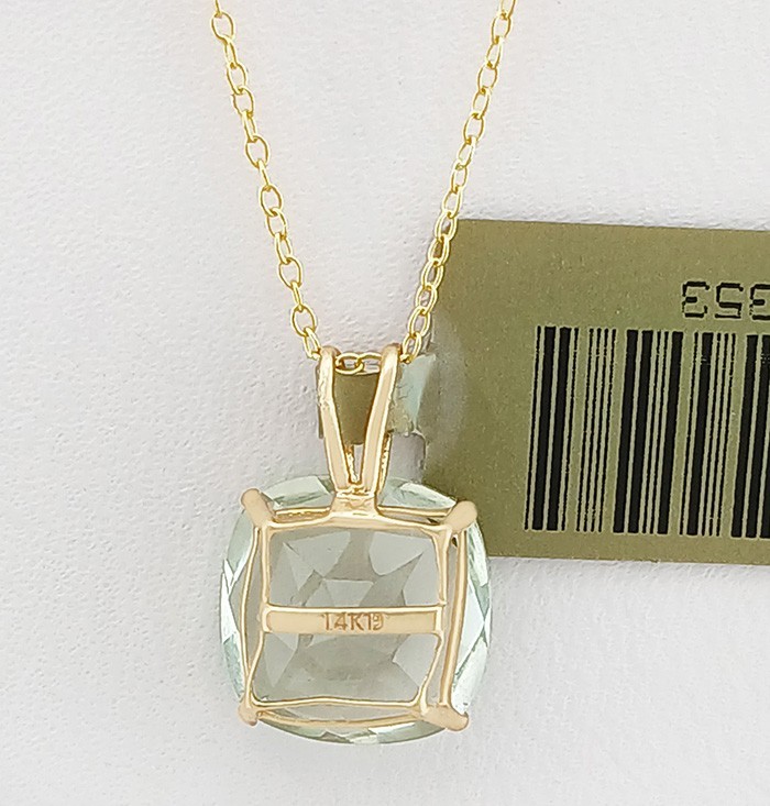 GENUINE 4.37 Cts PERIDOT PENDANT 14K SOLID YELLOW GOLD – Free Appraisal – NWT
