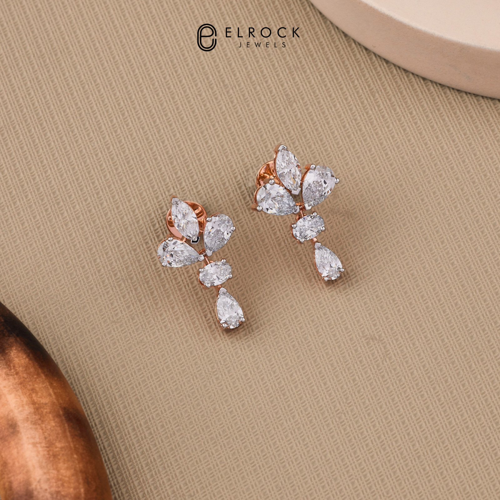 16.63 Ctw Lab-Created Multi-Shaped Diamond Tennis Women’s Necklace 14K Rose Gold