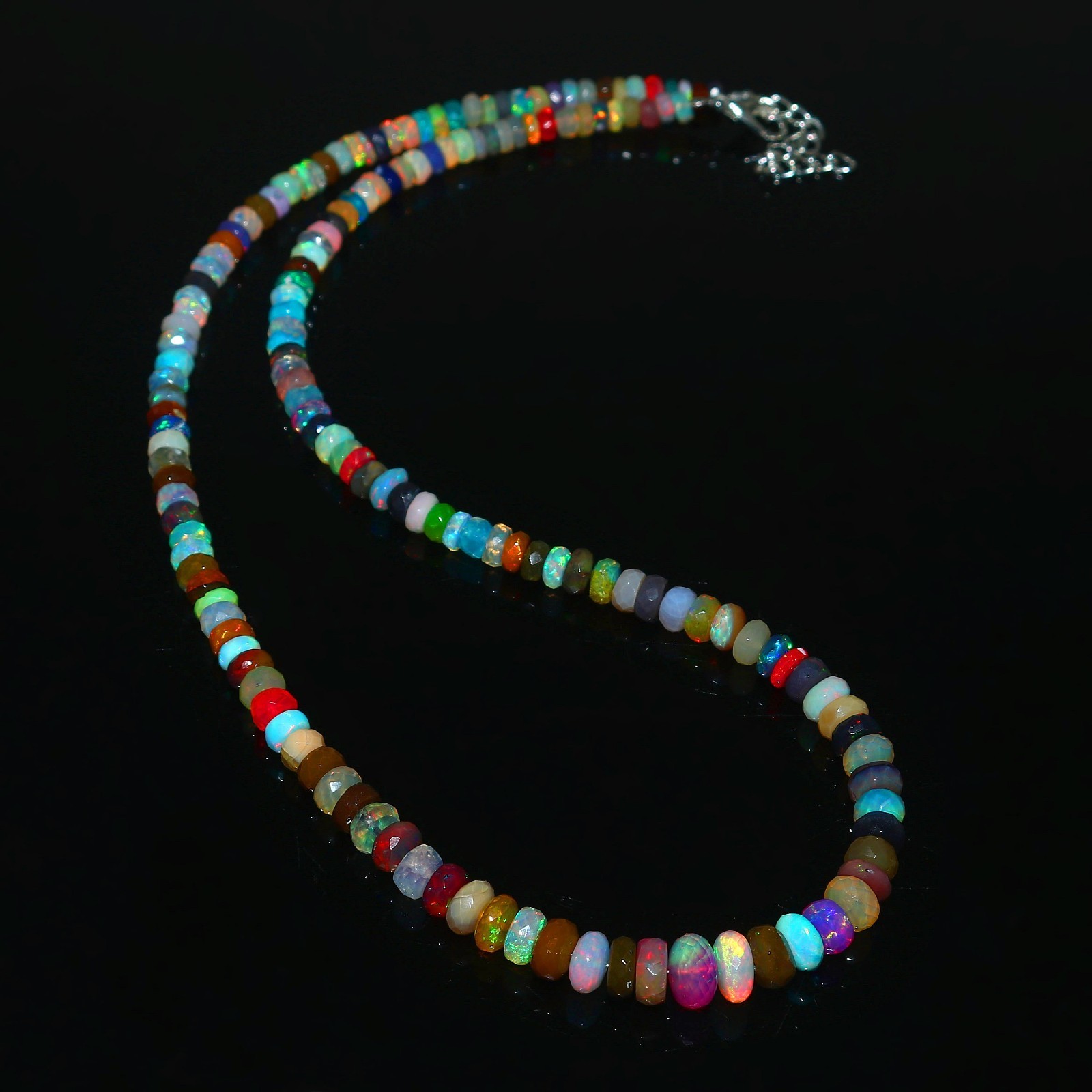Gemstone Opal Beads Multi-Color Opal Rondelle Opal beadsGift For Sister
