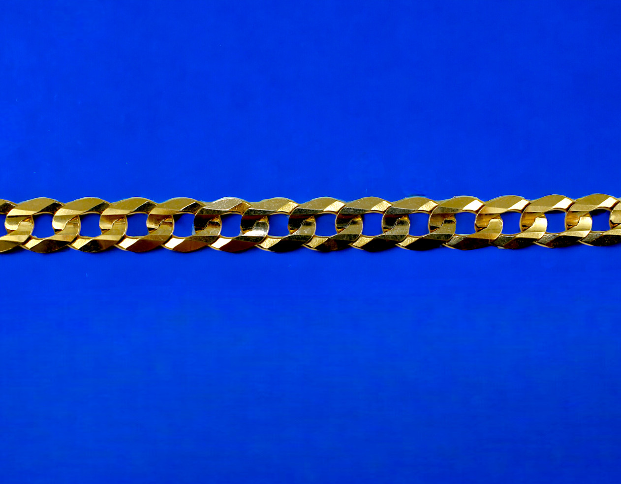 14K Yellow Gold SOLID Curb Cuban Chain Necklace Bracelet Real 1.5mm-14mm 7″-30″
