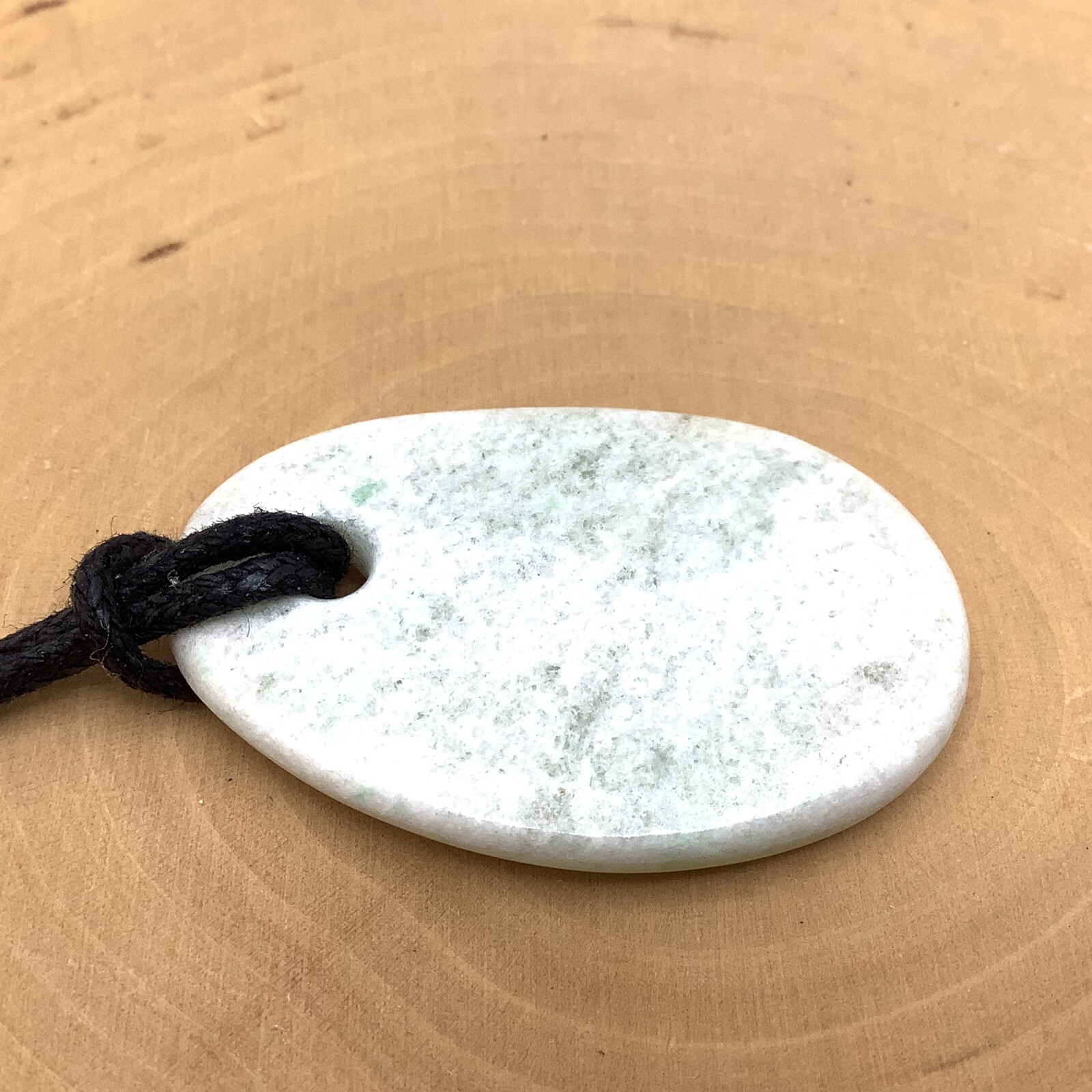 Burma Maw Sit Sit Pebble Pendant White Green Albite Jadeite Gem Myanmar #8