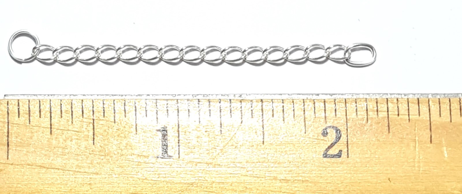 Extension 2 inch long Qty 2 Pcs 925 Sterling Silver Extender Anklet Chain