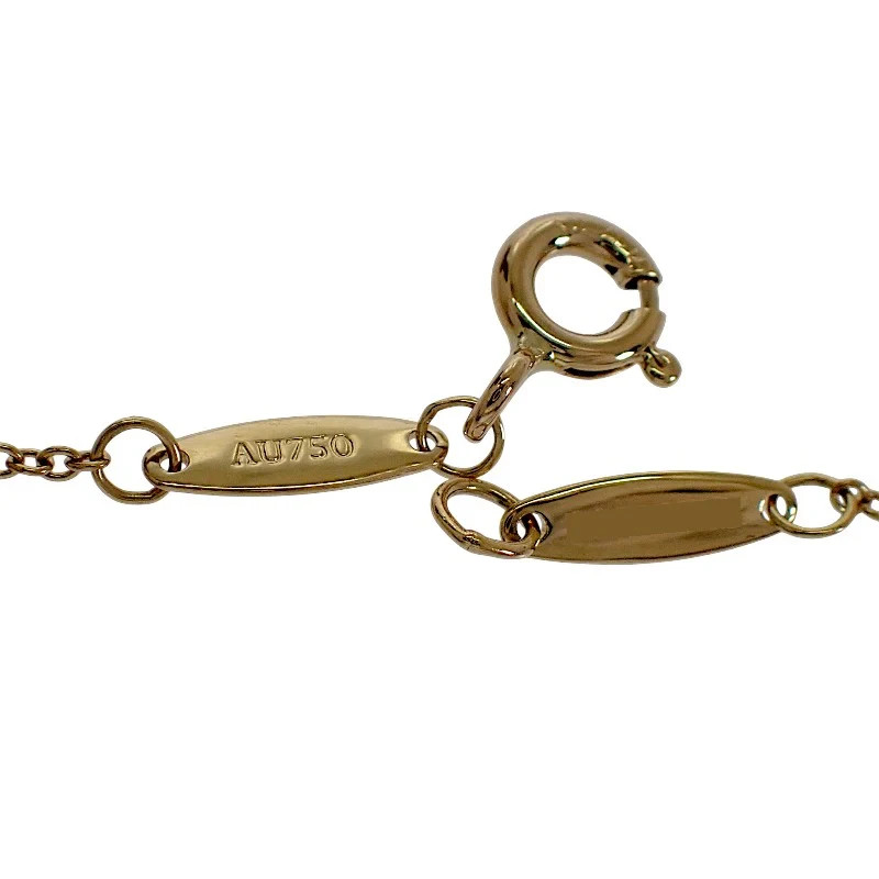 TIFFANY & Co. By the Yard Diamond Necklace K18 Yellow Gold Women’s Jewelry ISY