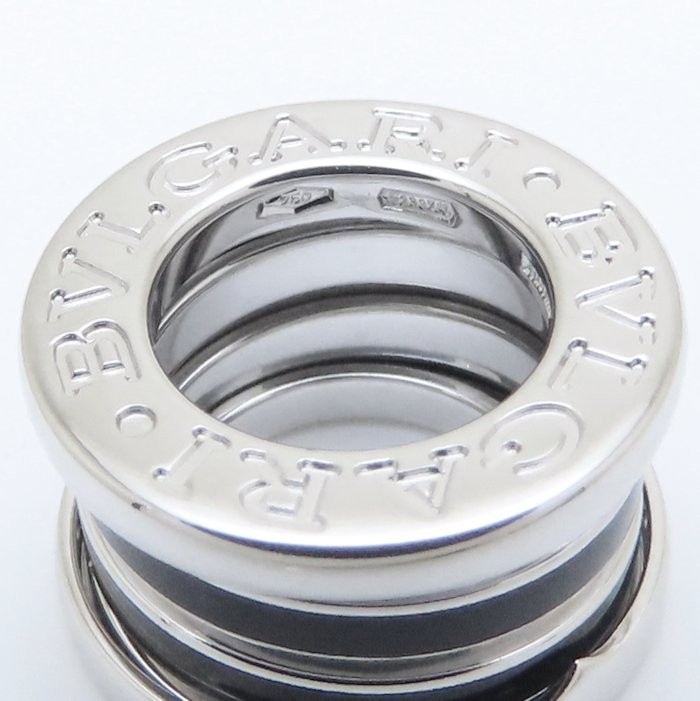 BVLGARI B.zero1 18K White Gold Black Ceramic Necklace /294504