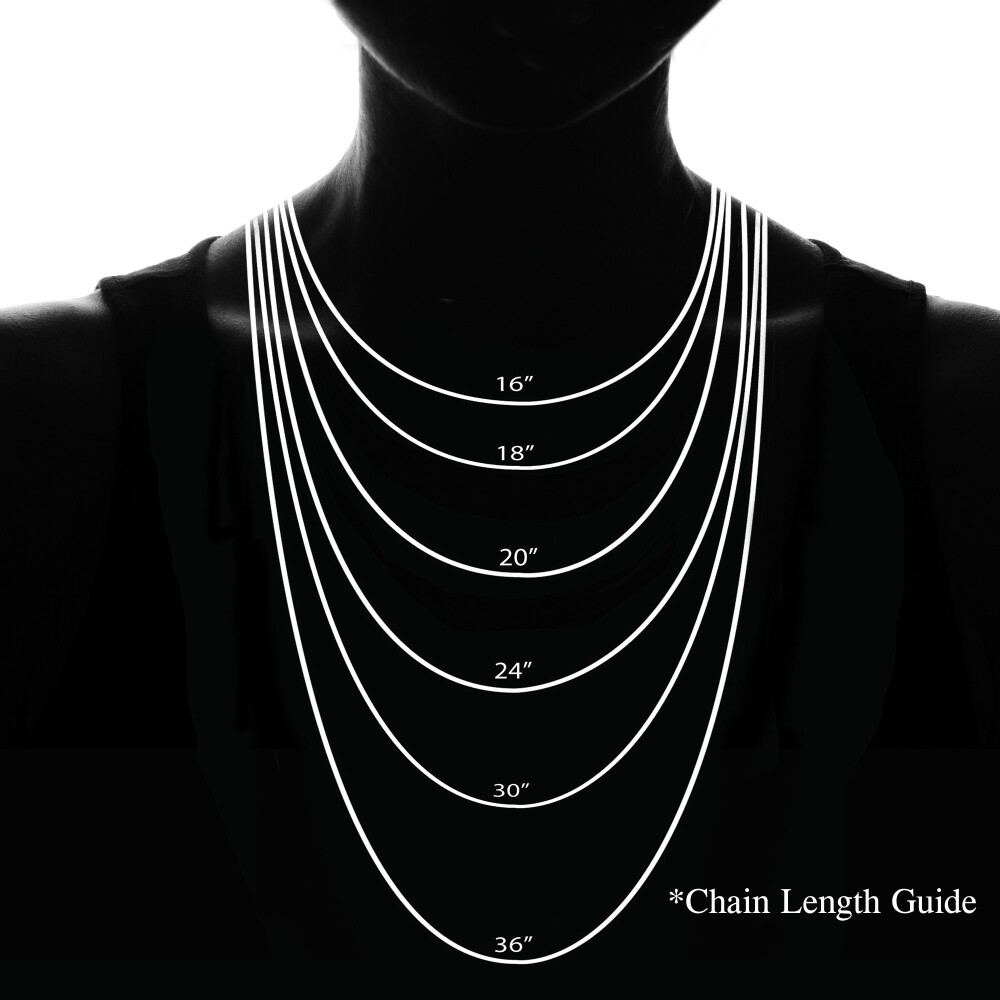 Bead Station 2mm Cable Chain Necklace in Sterling Silver, 20 Inches