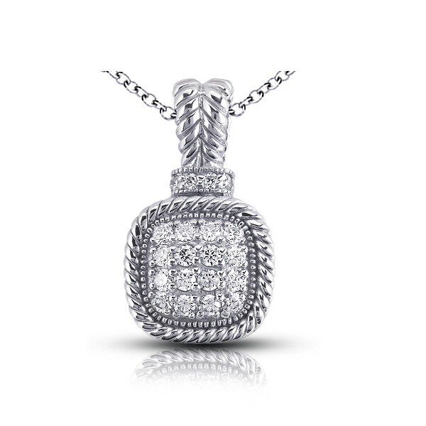 1.49 Carat E VS1 Round Cut Earth Mined Certified Diamonds 18k White Gold Pendant