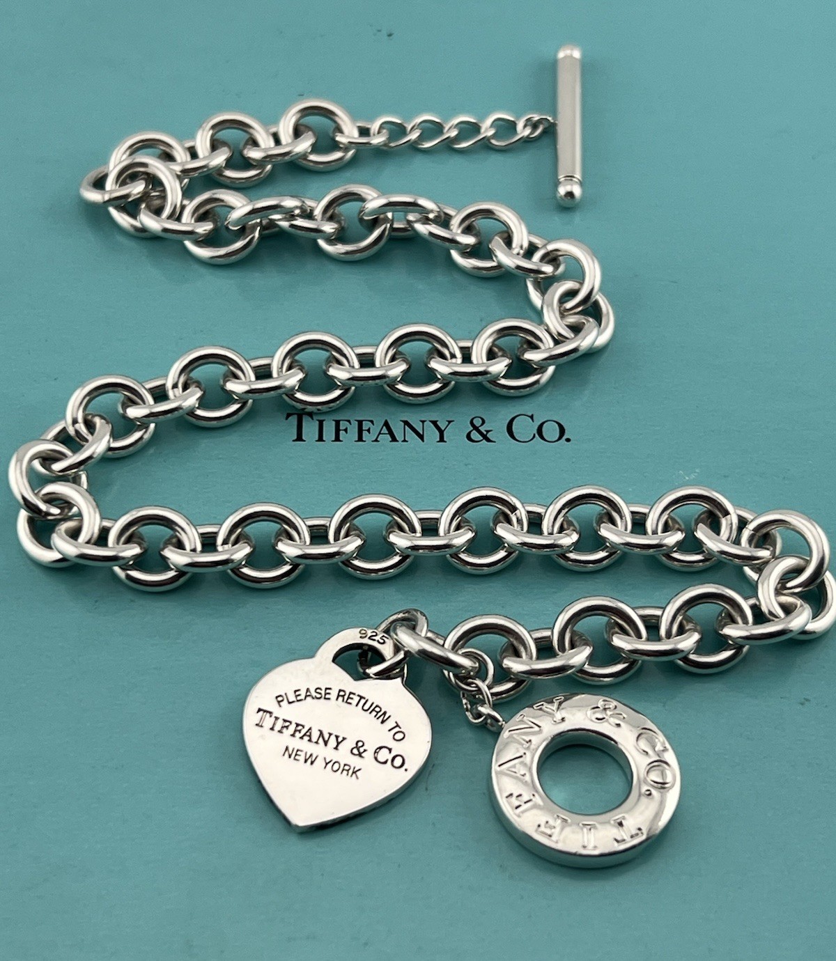 Tiffany Co. Necklace, Return to Tiffany Heart Toggle Necklace 16” Inches Long