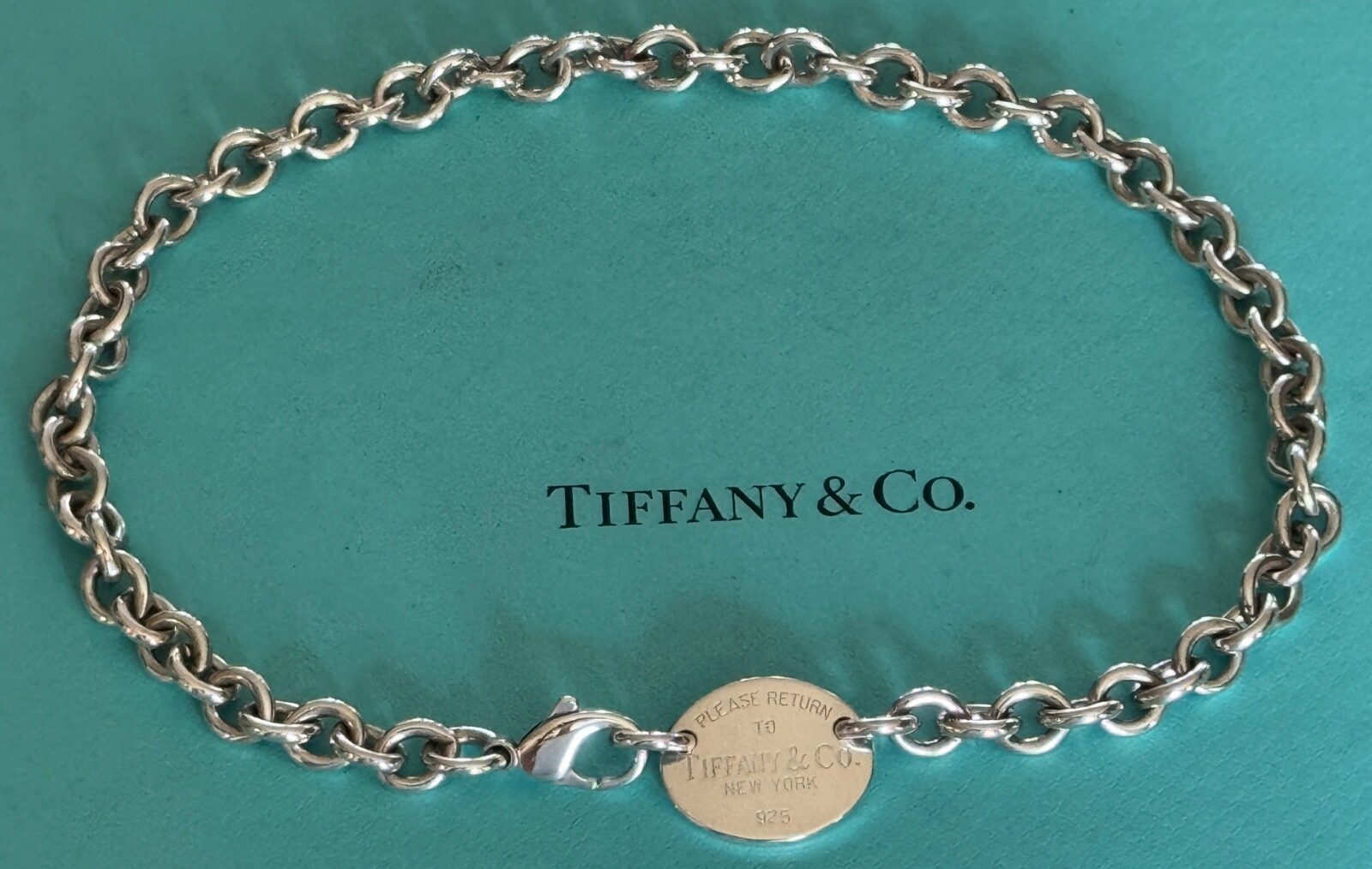 Tiffany & Co. Return To Choker Necklace Sterling Silver 925 15 1/2″ Necklace