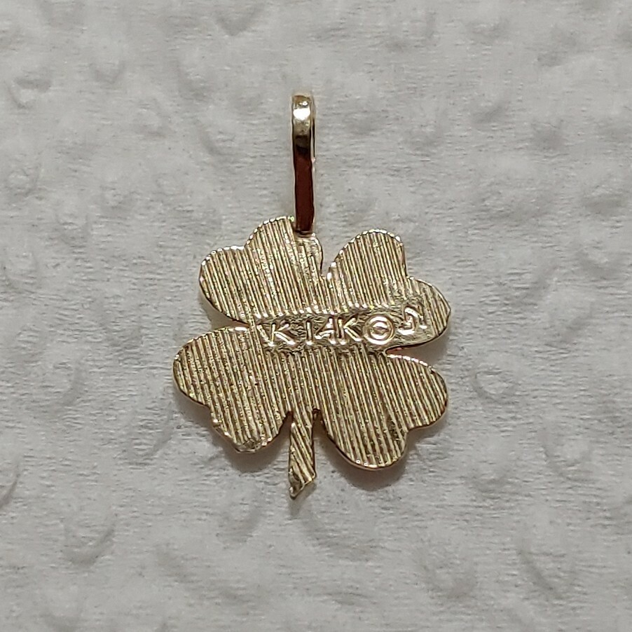 New 14k 4 Leaf Clover Lucky Charm Pendent