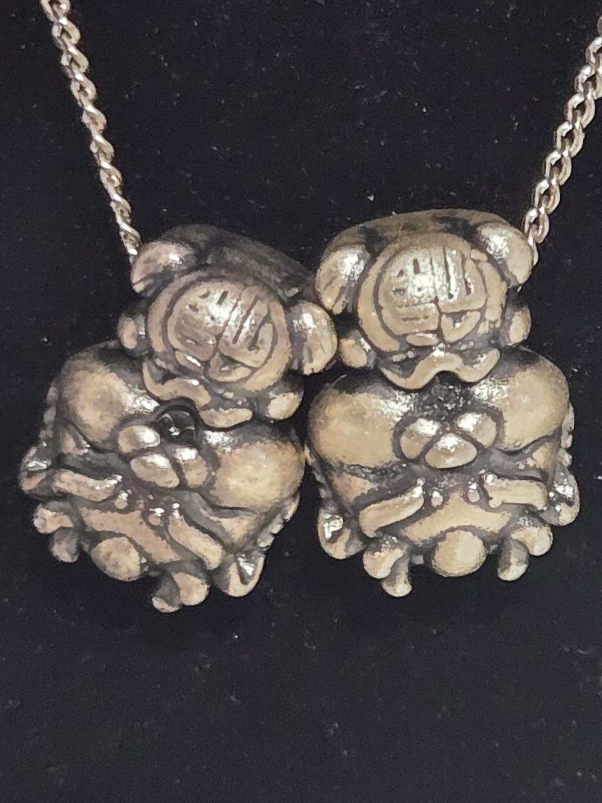 999 Silver Chinese Style Character Necklace/Pendant With Box