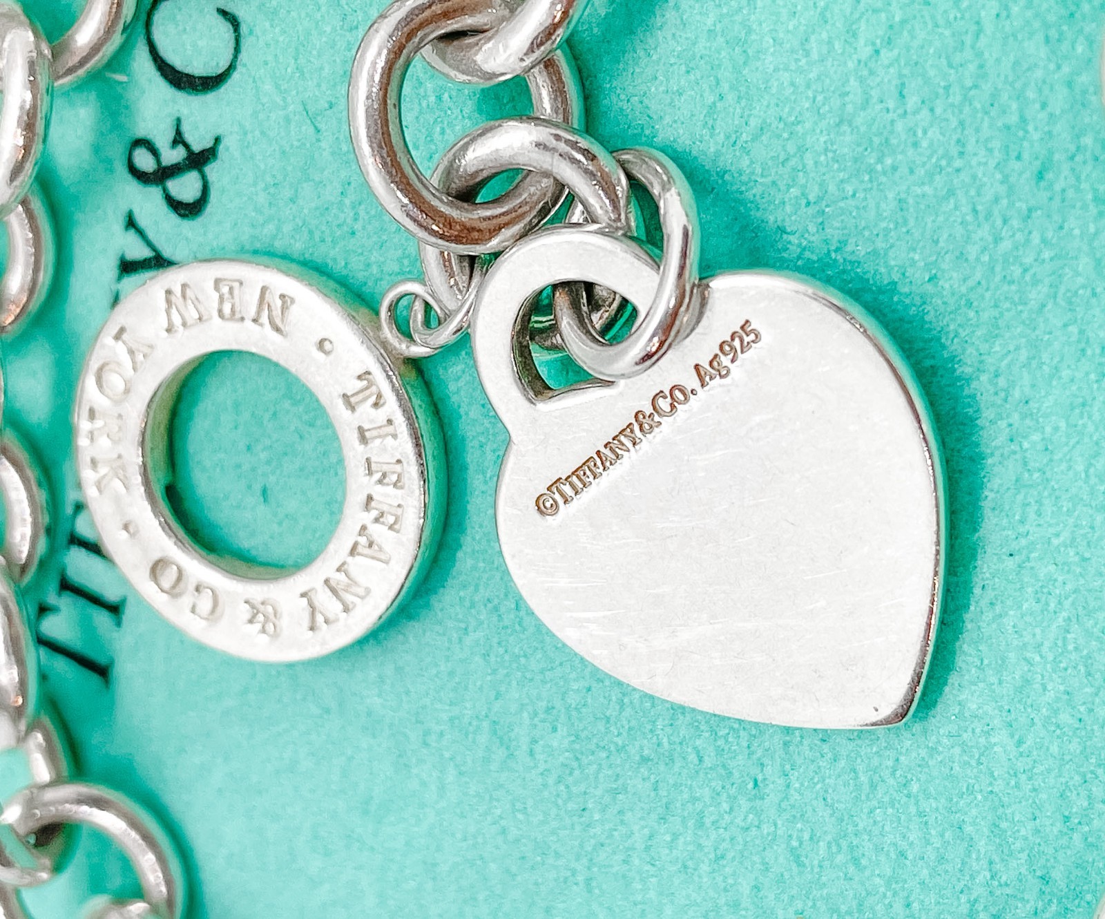 Tiffany & Co Return to Tiffany Heart Pendant Toggle Necklace Silver 15.5″