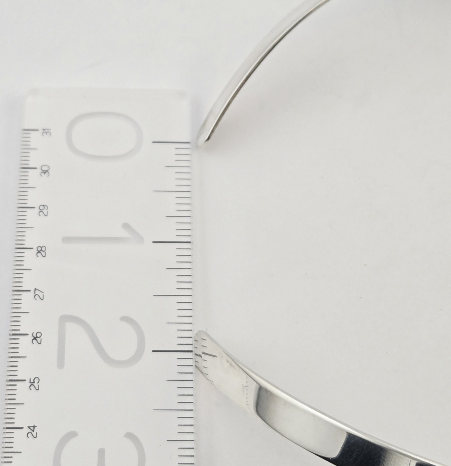Retired James Avery Sterling Silver Collet Choker Collar Necklace Cuff 17.5″ 36g