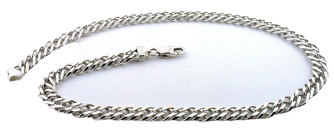 17 1/2 Inch 8.7mm Sterling Silver Italian Cuban Curb Choker Chain Necklace SC3