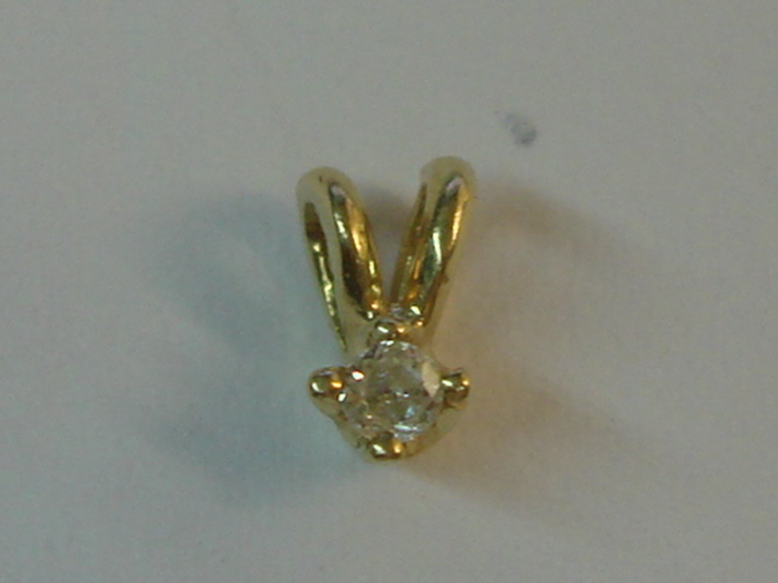 14K SOLID GOLD APPROX. 2 PTW BRILLIANT DIAMOND SOLITAIR PENDANT!