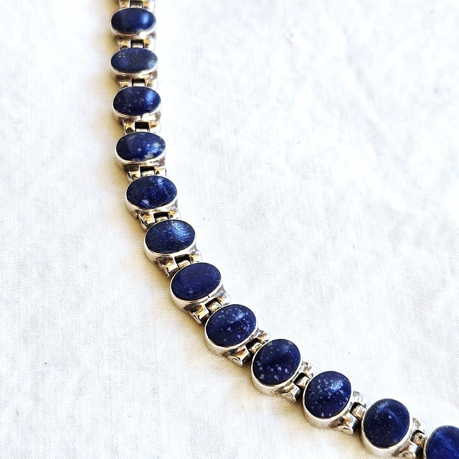 Cristina Sagredo 950 Silver & Chilean Lapis Lazuli Necklace & Earring Set