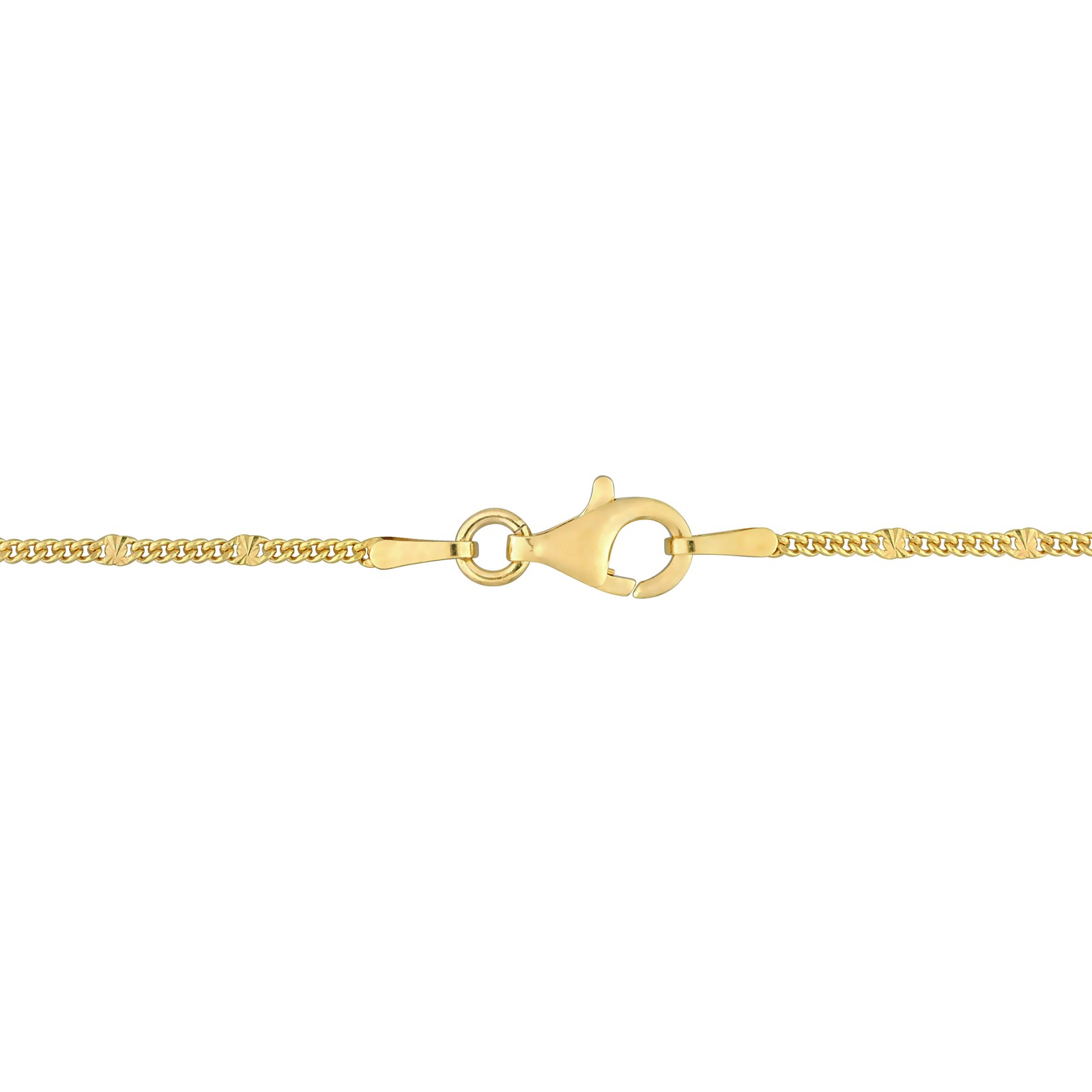 Amour Yellow Gold Plated Sterling Silver Double Curb Link Chain 20″ Necklace