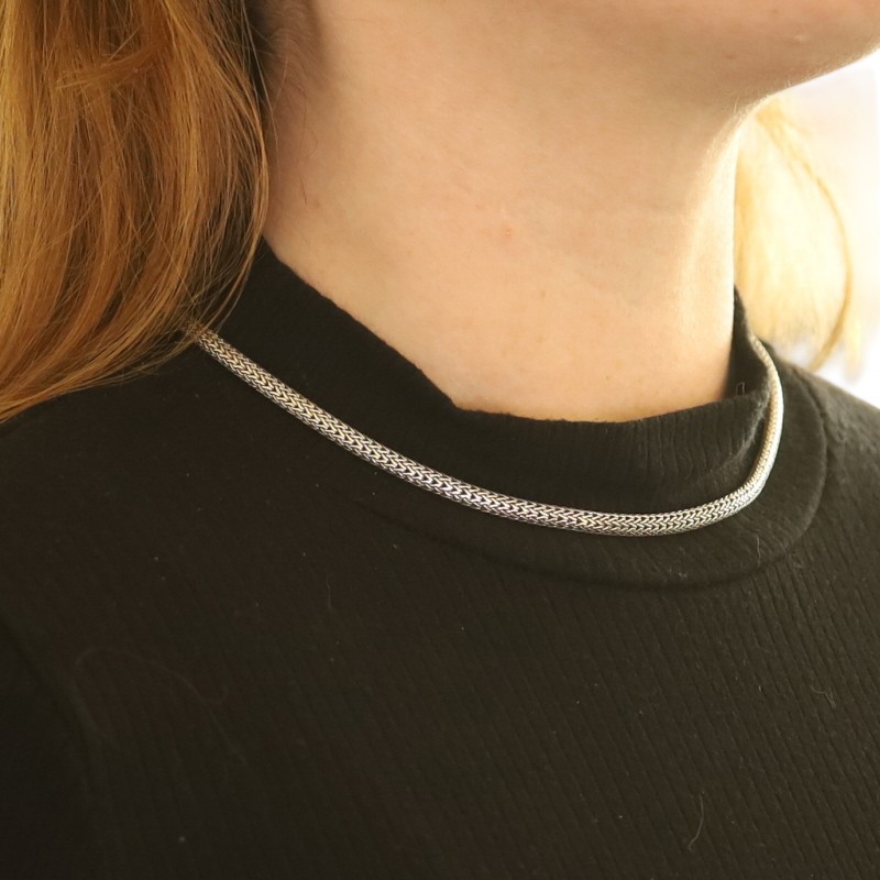 John Hardy Icon 5mm Classic Chain Necklace 18″ – Sterling 925 Wheat