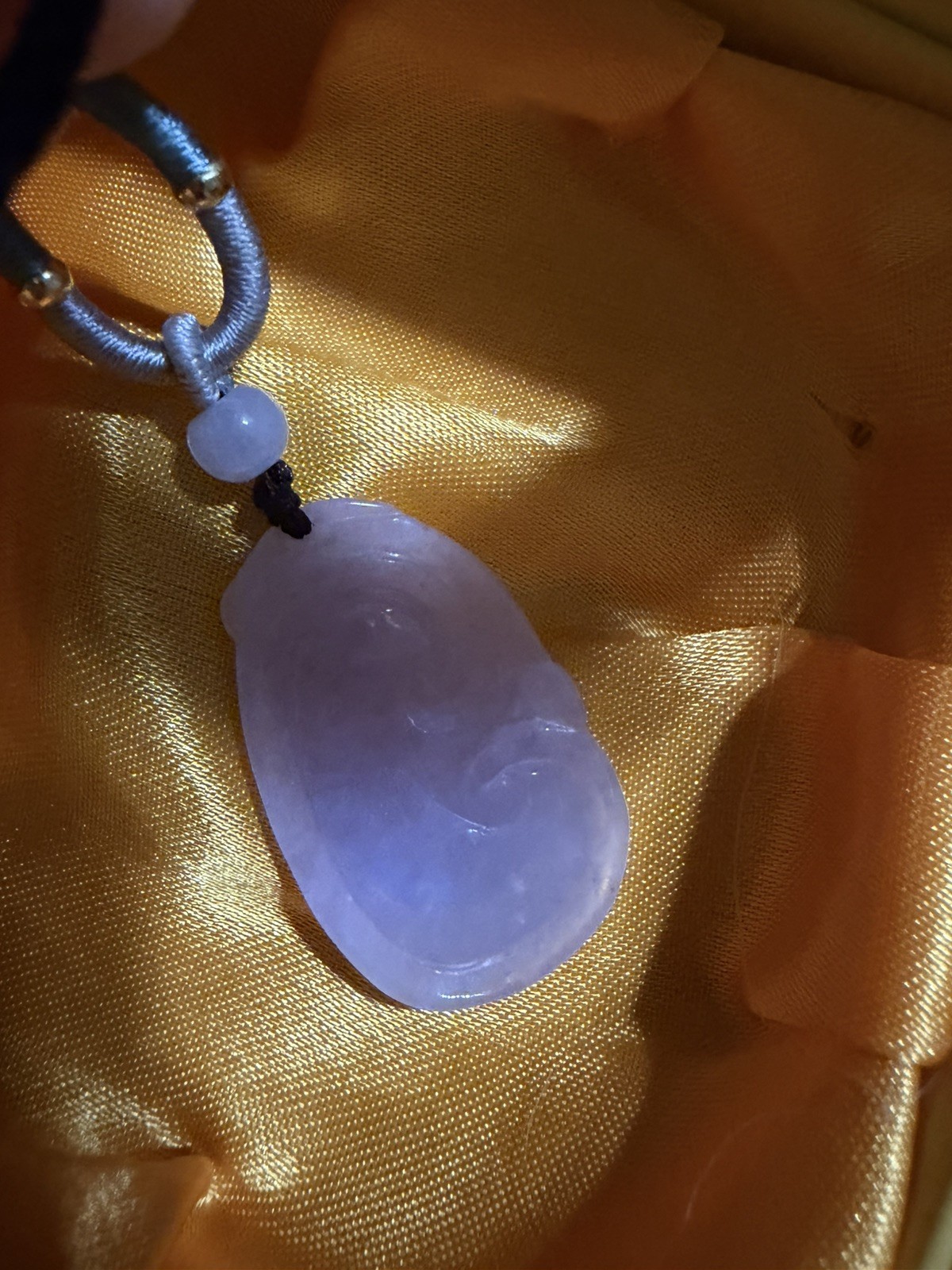 Untreated Burma Myanmar Grade A Jadeite LAVENDER Carved Ruyi纯天然翡翠A货水潤通透紫羅蘭如意 种水