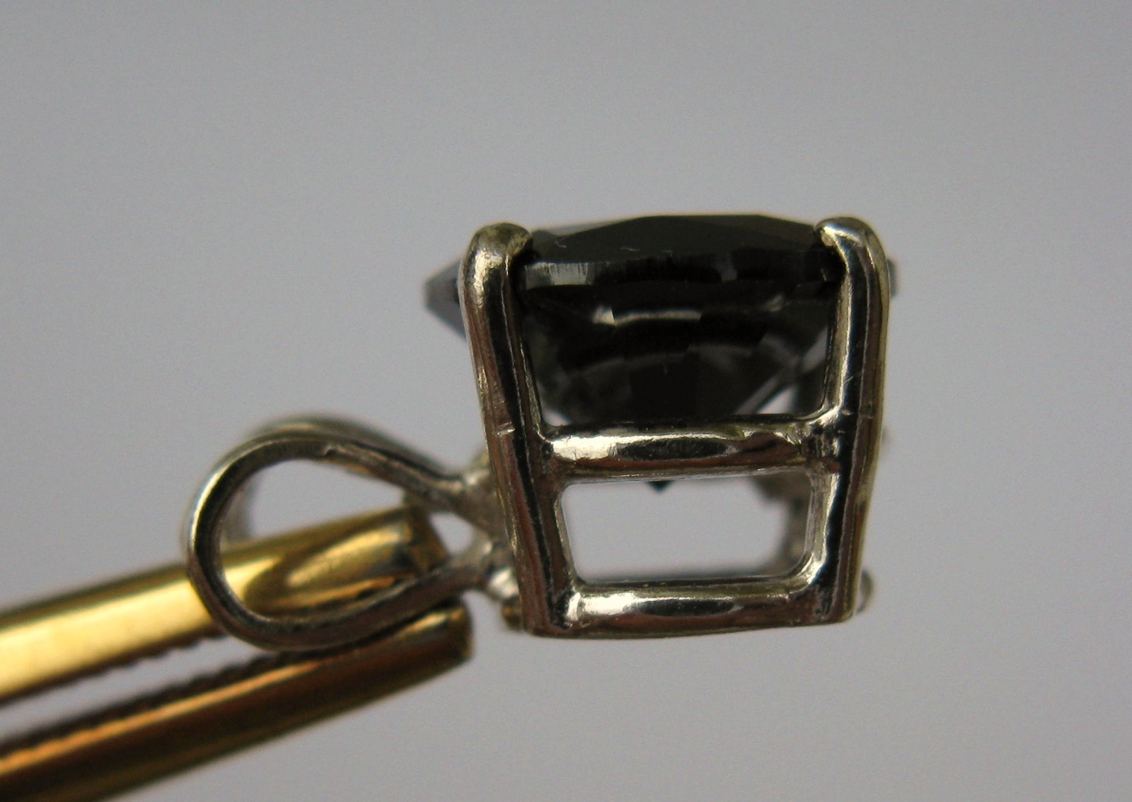 2.35ct REAL BLACK DIAMOND NECKLACE,CERTIFICATE, FREE DIAMOND TESTER, EYE CLEAN