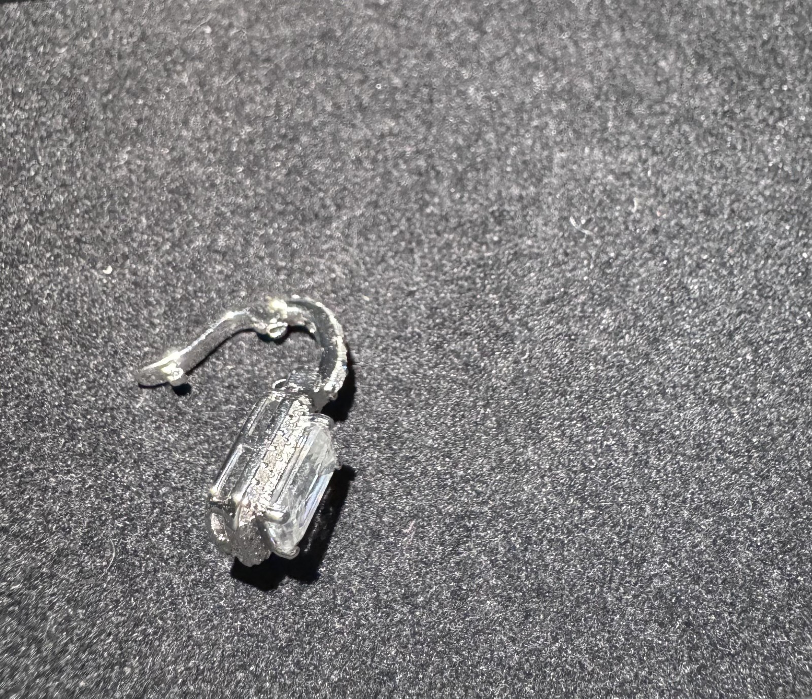 925 Sterling Silver Moissanite Pendant Enhancer Hinge Bail