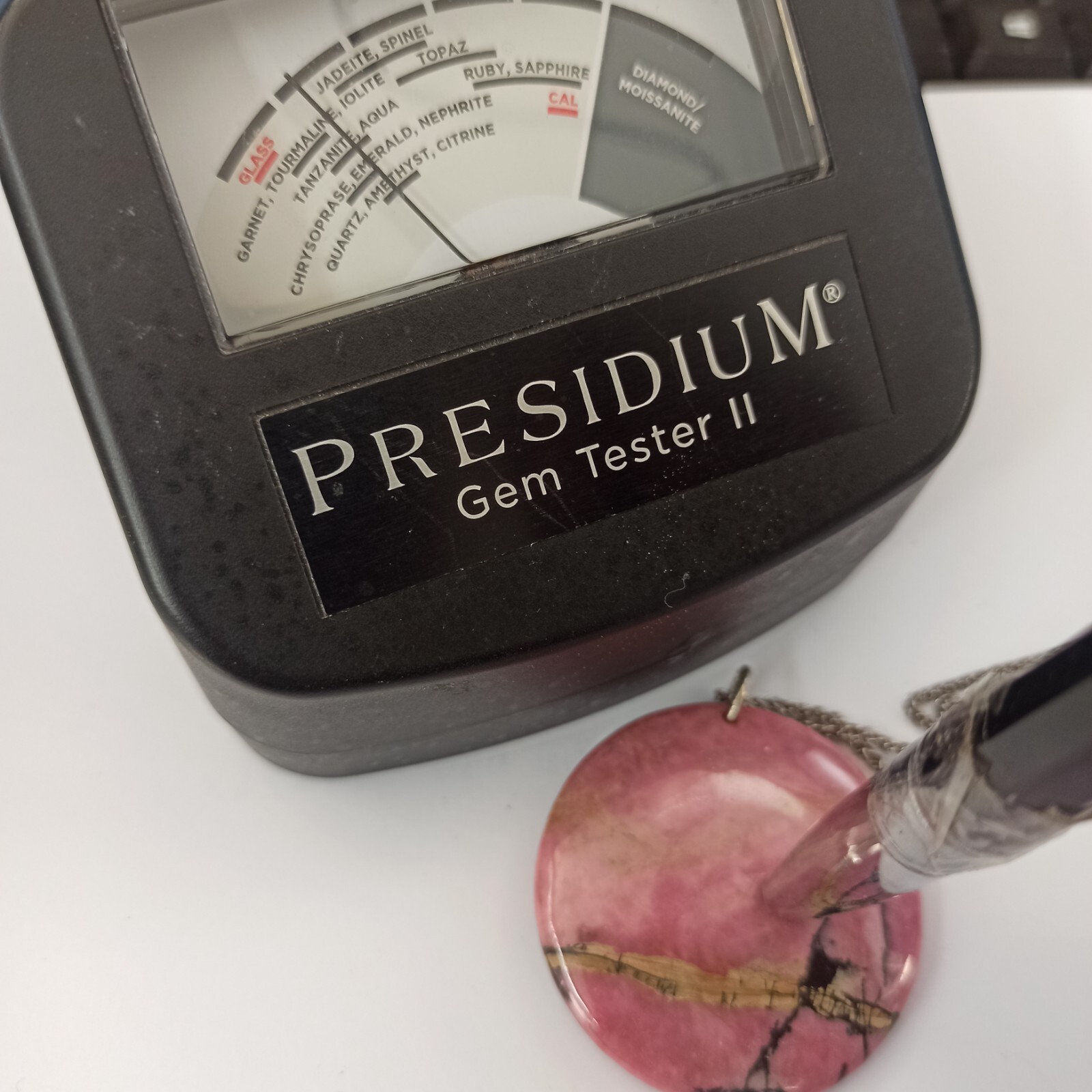 Natural Stone Pendant Sterling Silver Necklace Huge Natures Abstract Art Pink