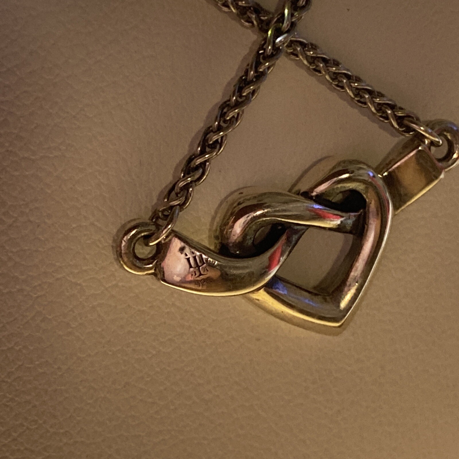 James Avery Heart Knot Necklace in Sterling Silver Adjustable 16 – 17” Long